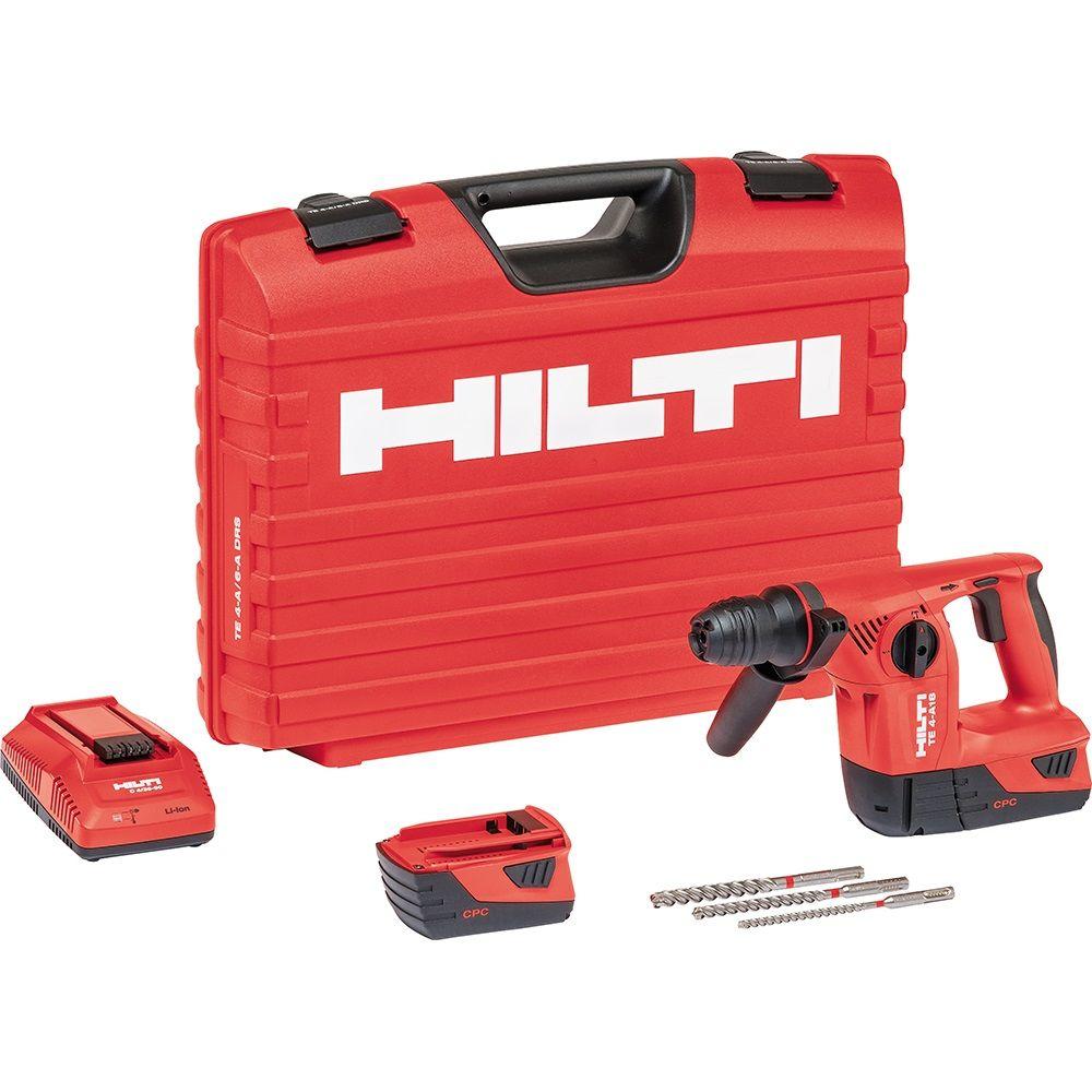 Hilti TE 4 18-Volt Lithium-Ion SDS-Plus Cordless Rotary Hammer Drill ...