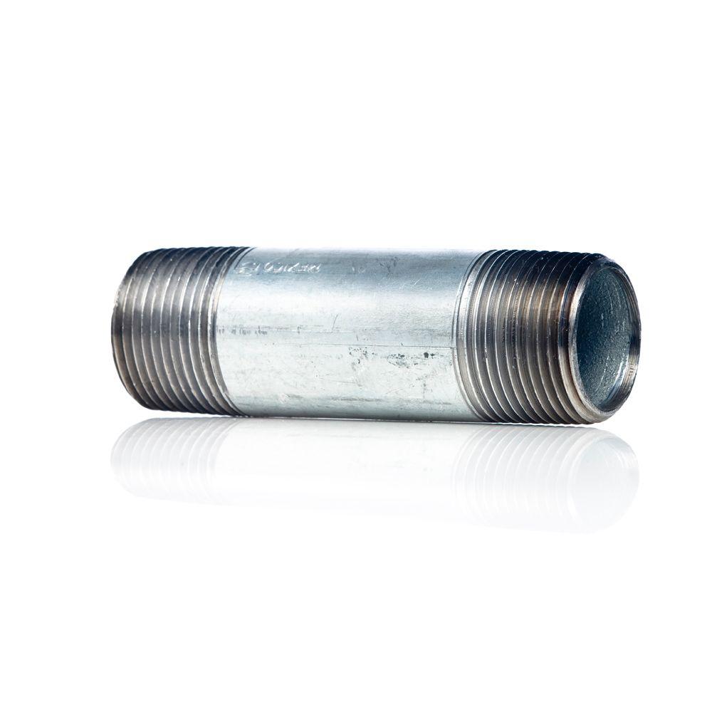 1//2/" GALVANIZED STEEL 18/" LONG NIPPLE fitting pipe npt 1//2 x 18 malleable iron