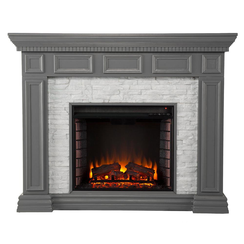 Southern Enterprises Macksen 50 In Electric Fireplace Gray With Faux Stone Hd474670 The Home Depot - Small Faux Stone Electric Fireplace Southern Enterprises Macksen 50 In Electric Fireplace Gray With Faux Stone Hd474670 The Home Depot - Small Faux Stone Electric Fireplace