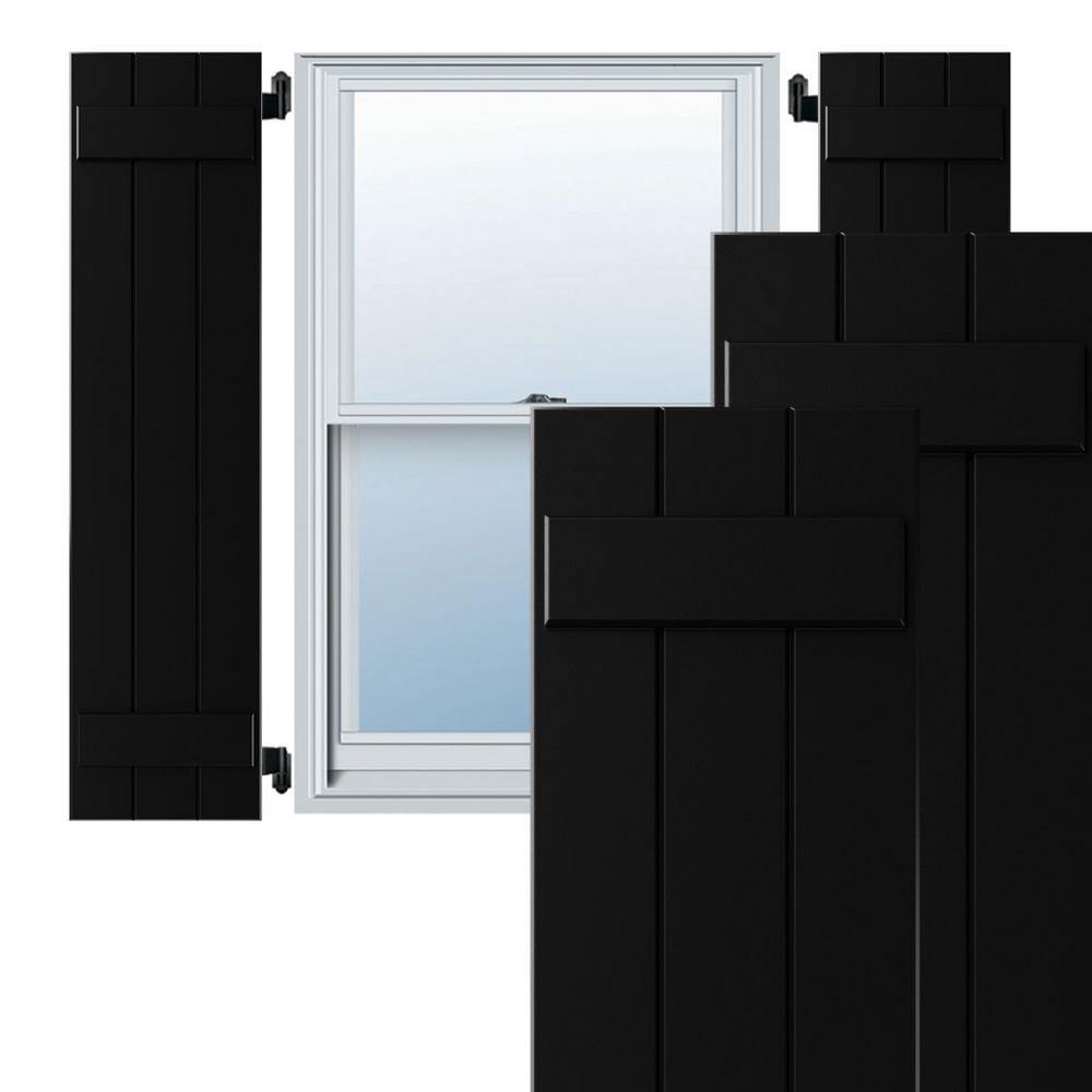 Ekena Millwork 12 in. x 62 in. Exterior 3Board (2 Batten) Composite