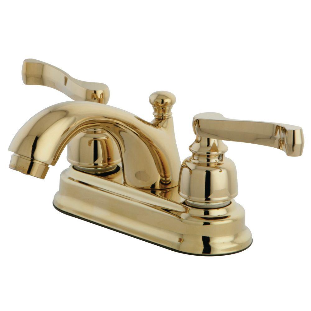 Kingston Brass Royale Classic 4 in. Centerset 2-Handle Mid-Arc Bathroom