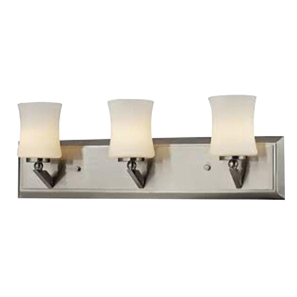 Filament Design Lawrence 3Light Brushed Nickel Halogen Bath Vanity