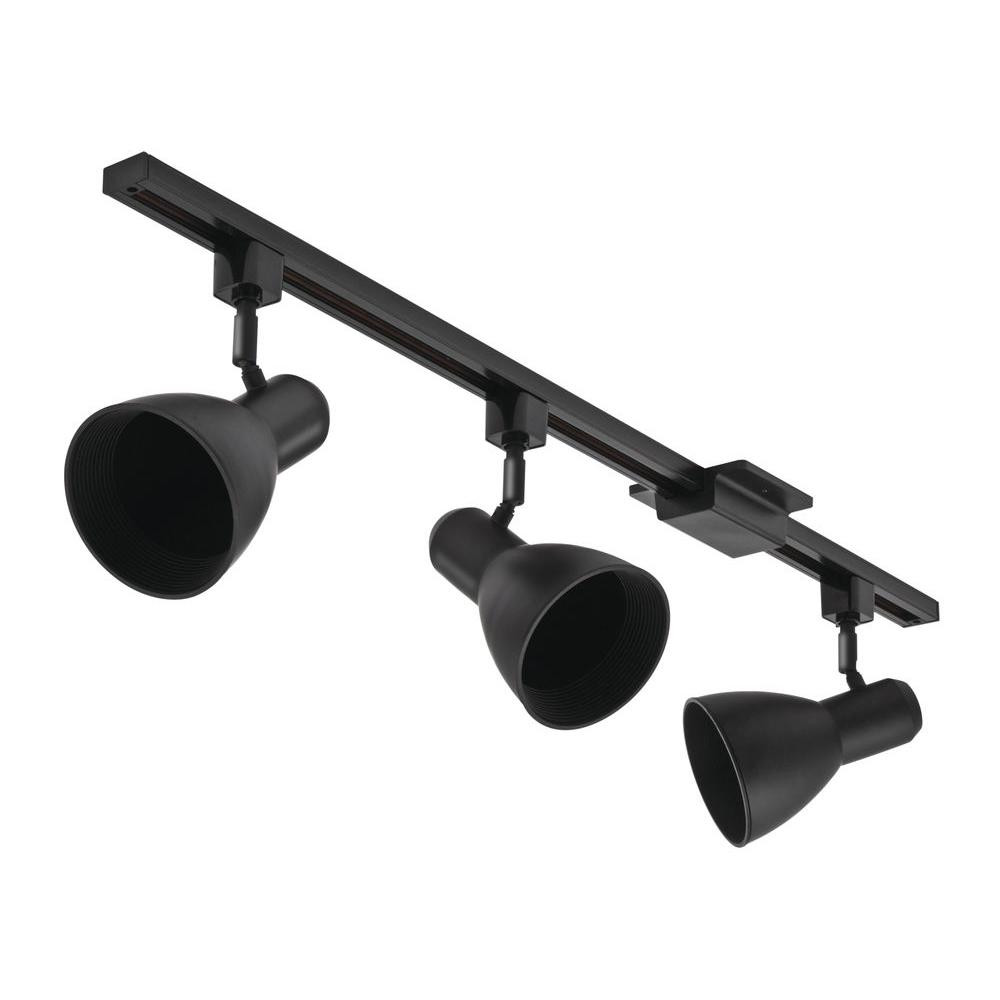 Lithonia Lighting 3 7 Ft Light Matte Black Incandescent Track Lithonia Lighting 3 7 Ft Light