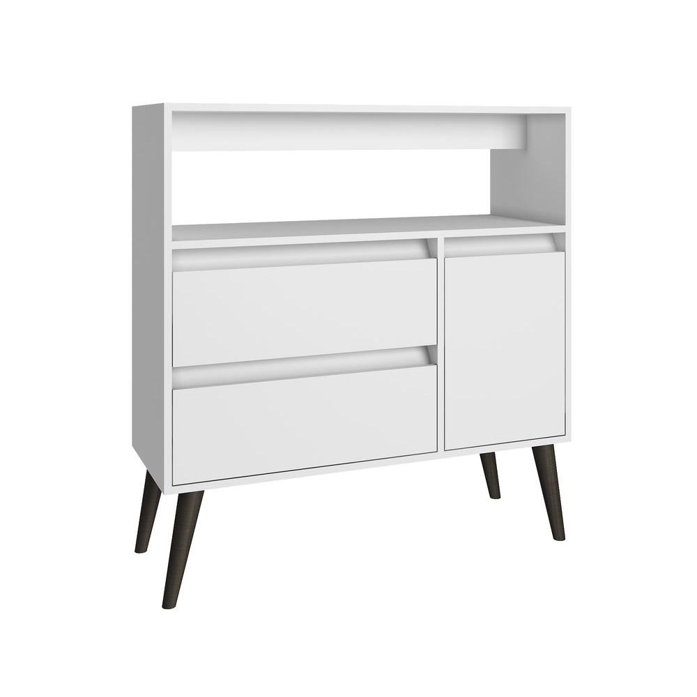 Manhattan Comfort Gota White Storage Console Table5AMC129 The Home Depot