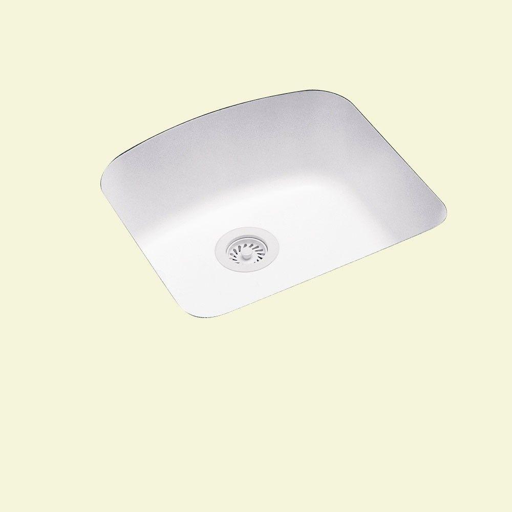 KOHLER Bakersfield Undermount CastIron 31 in. 5Hole Single Bowl