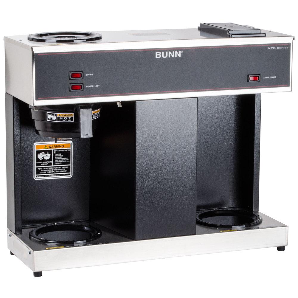 Bunn Commercial 12Cup Black Stainless Steel Drip Coffee Maker with 3