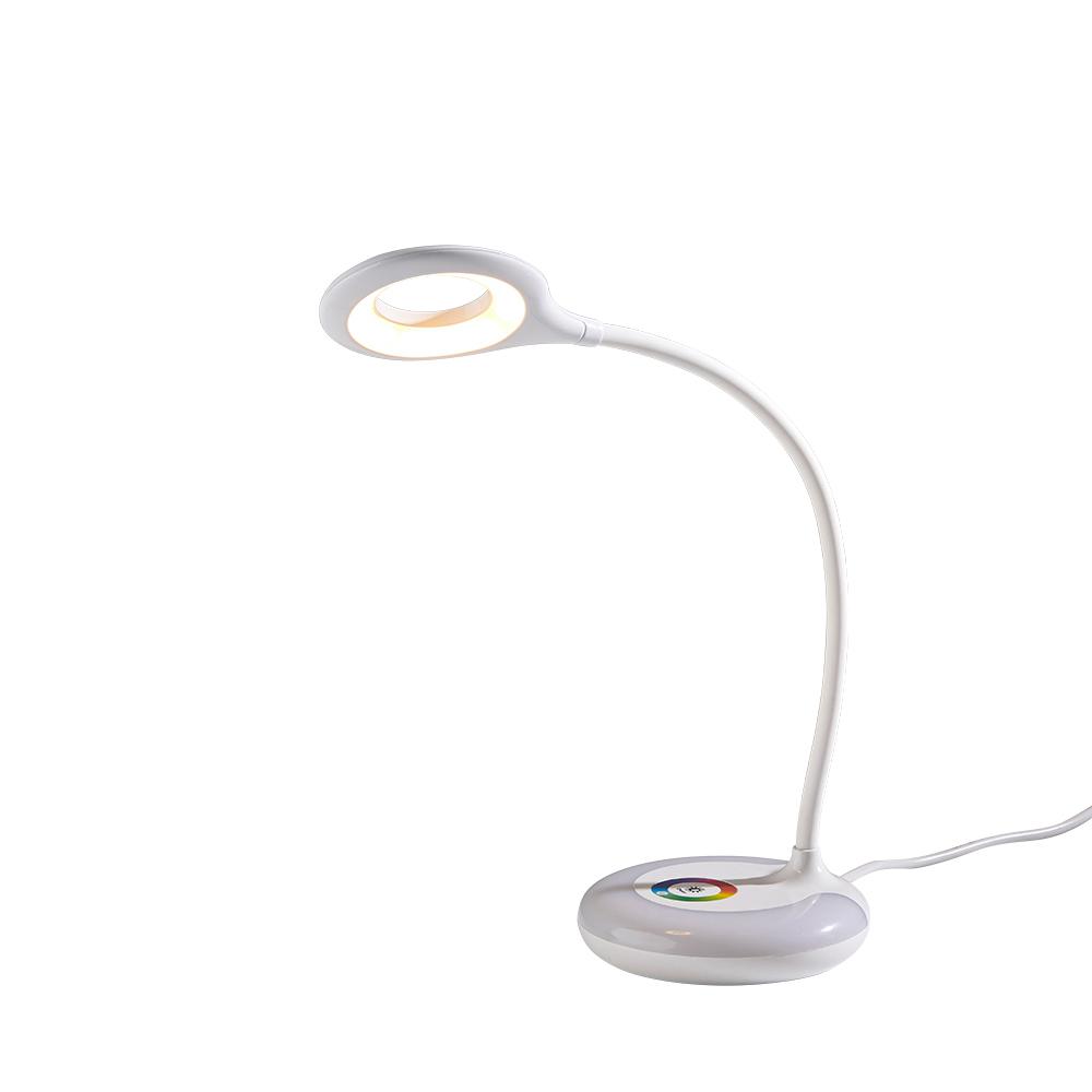 Hampton Bay 19 in. White LED Task Lamp with Color Changing