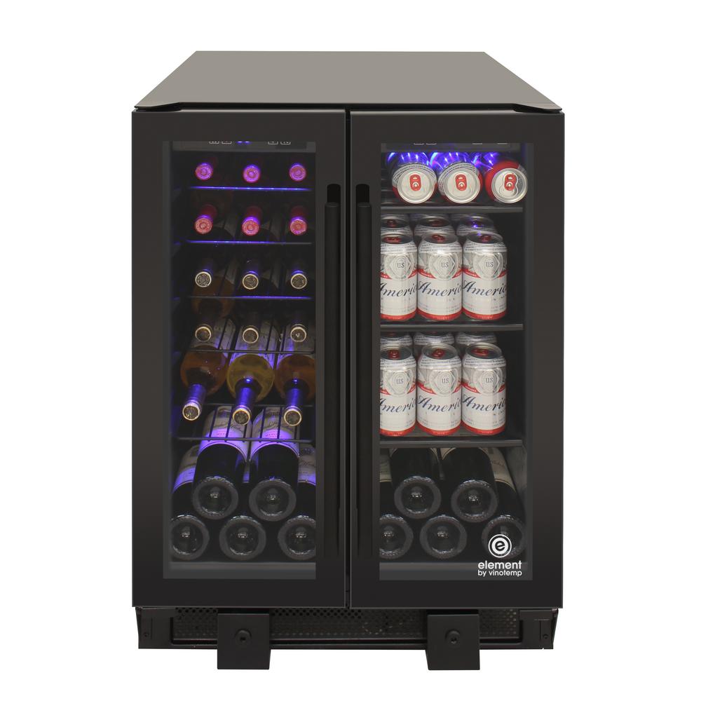 Vinotemp Touch Screen 23.63 in. 24Bottle Wine and 58Can Beverage