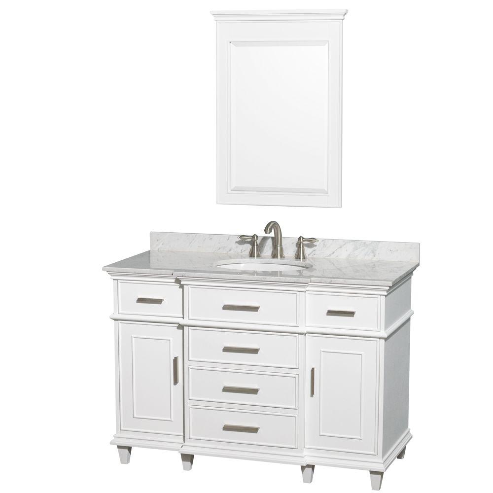 and 44 inch Mirror Undermount Oval Sink Ivory Marble Countertop Wyndham Collection Hatton 48 inch Single Bathroom Vanity in Dark Chestnut