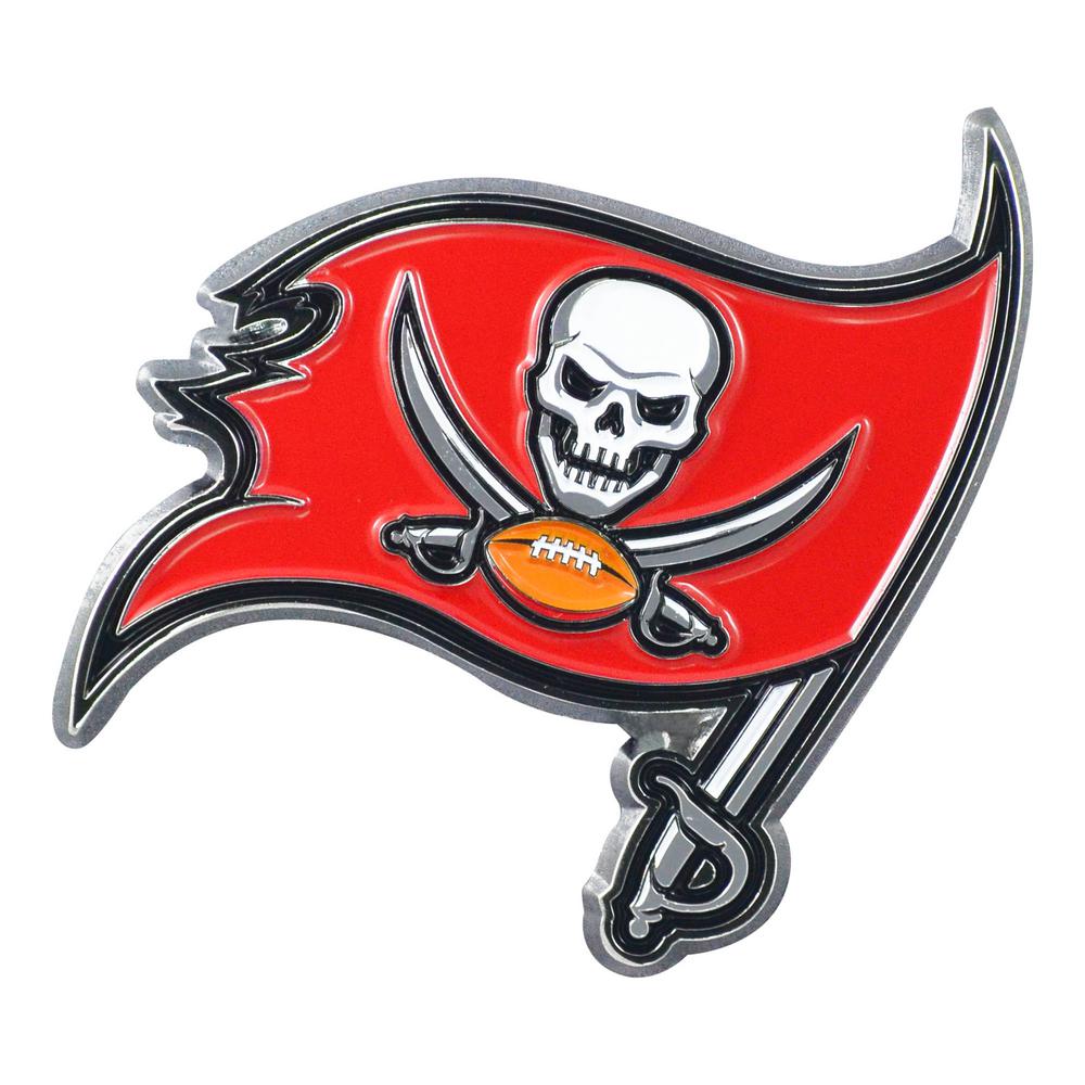 FANMATS NFL - Tampa Bay Buccaneers 3D Molded Full Color Metal Emblem ...