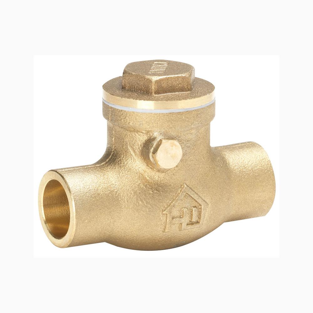 3 4 In Brass Sweat X Sweat Gate Valve