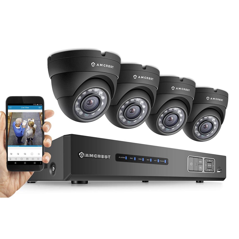 Amcrest ProHD 720P 4CH Security System - Four 1.0-MP IP67