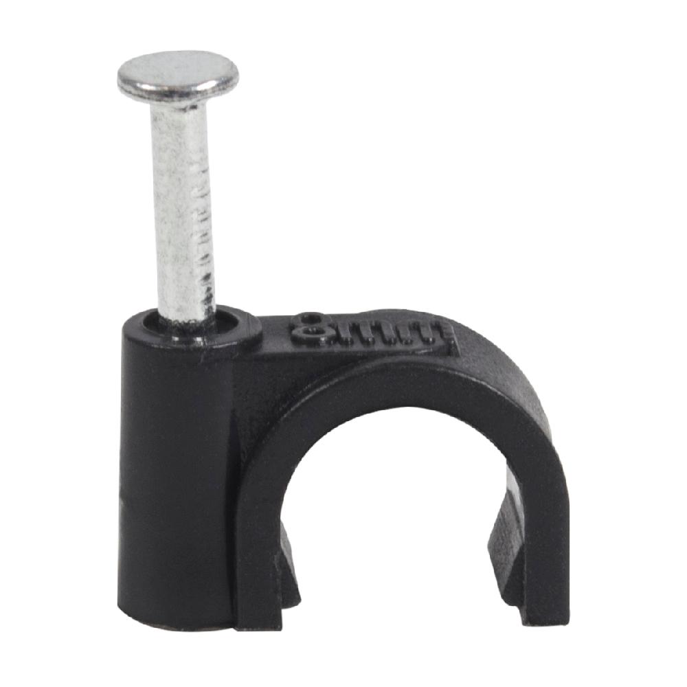QualGear 8 mm Cable Clips, Black, 100-Pack-CC8-B-100-P - The Home Depot