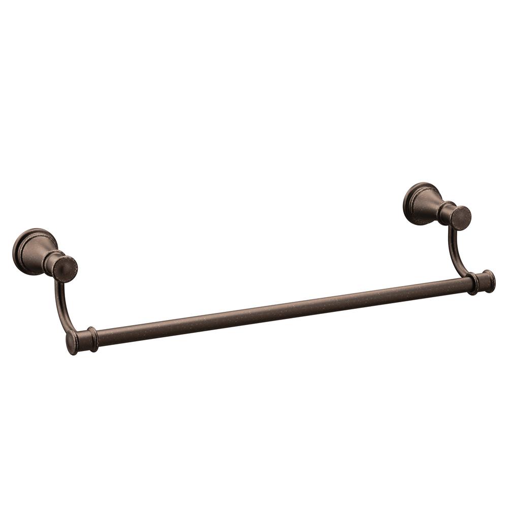 MOEN Belfield 24 in. Towel Bar in Oil Rubbed Bronze-YB6424ORB - The ...