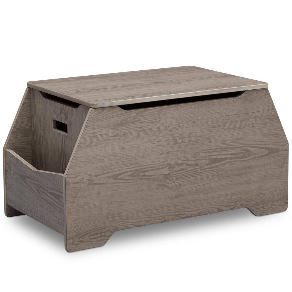 Delta Children Mason Crafted Grey Toy BoxW1014501333 The Home Depot