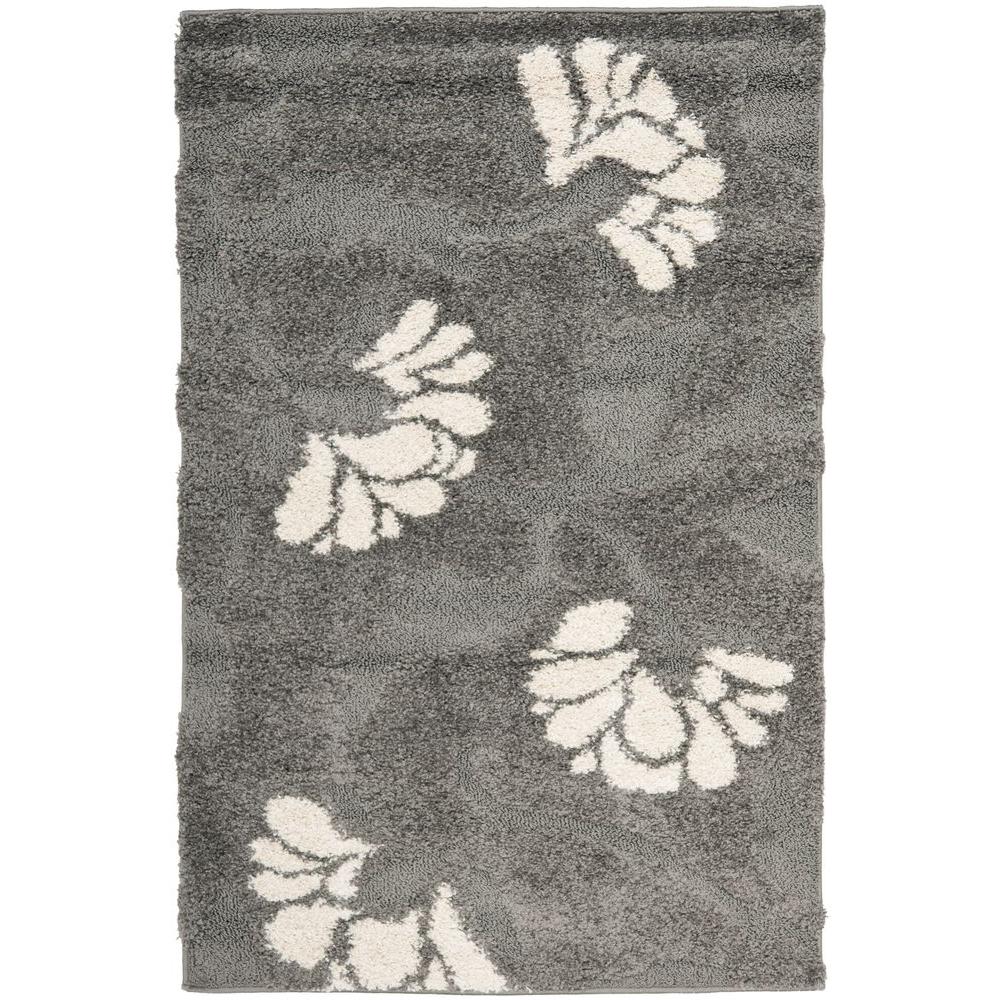 Unique Loom Outdoor Botanical Beige and Gray 9' x 12' Rug3132450 The