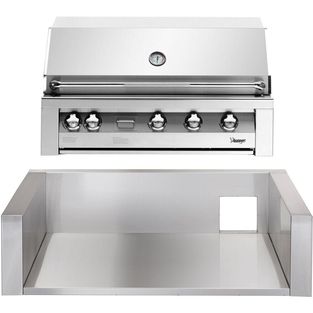 42 in. BuiltIn Natural Gas Grill in Stainless with Sear Zone and