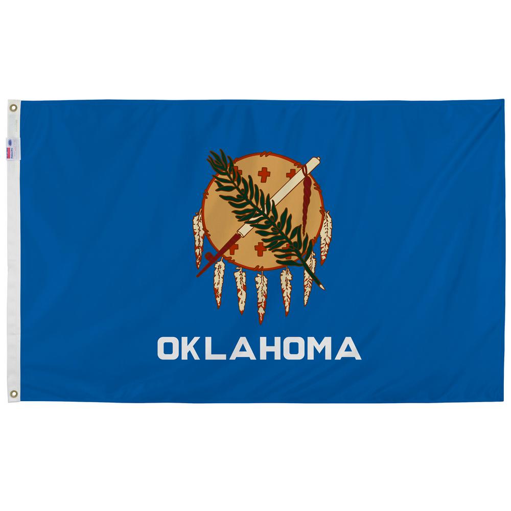 Download Valley Forge Flag 3 ft. x 5 ft. Nylon Oklahoma State Flag ...