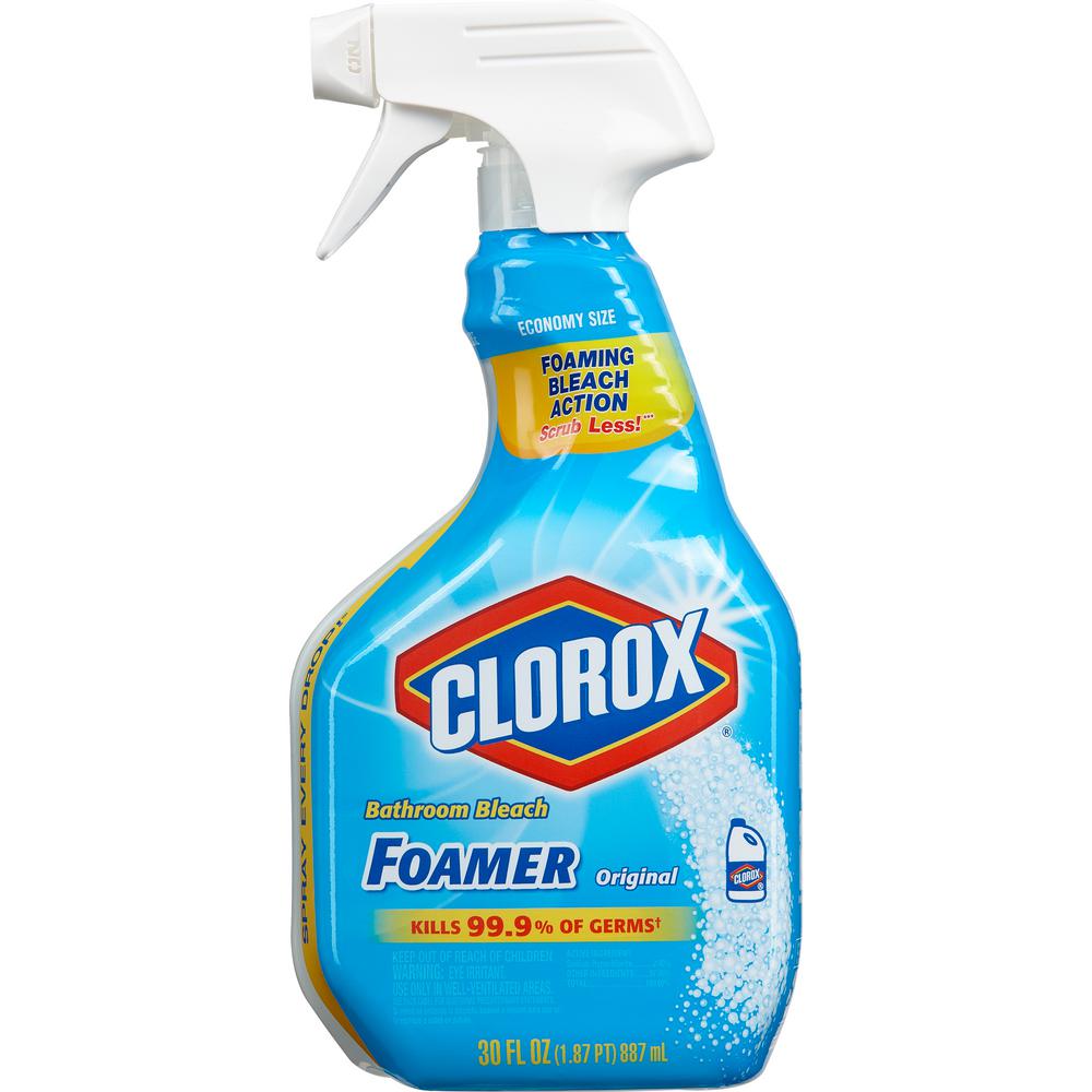 Clorox 30 Oz Bleach Foamer Bathroom Spray 4460030614 The Home Depot