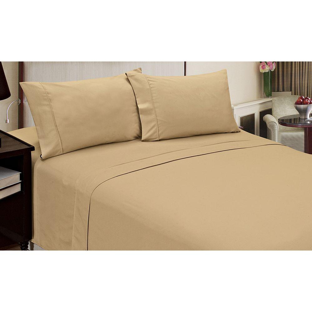 Home Dynamix Jill Morgan Fashion Solid Taupe Microfiber Twin Sheet Jill Morgan Fashion Solid Taupe Microfiber Twin Sheet Set 3 Piece