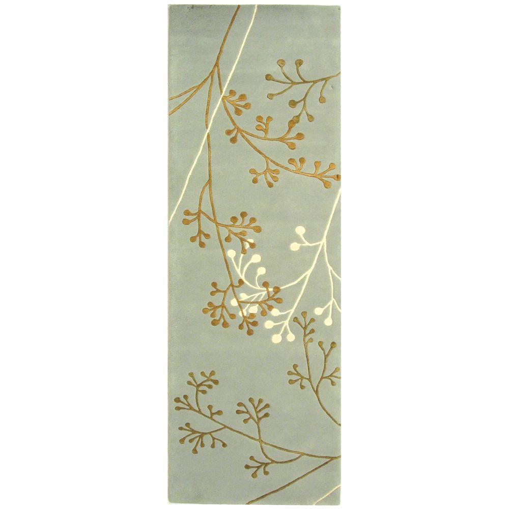 Safavieh Soho Light Blue 3 ft. x 8 ft. Runner RugSOH305A28 The Home