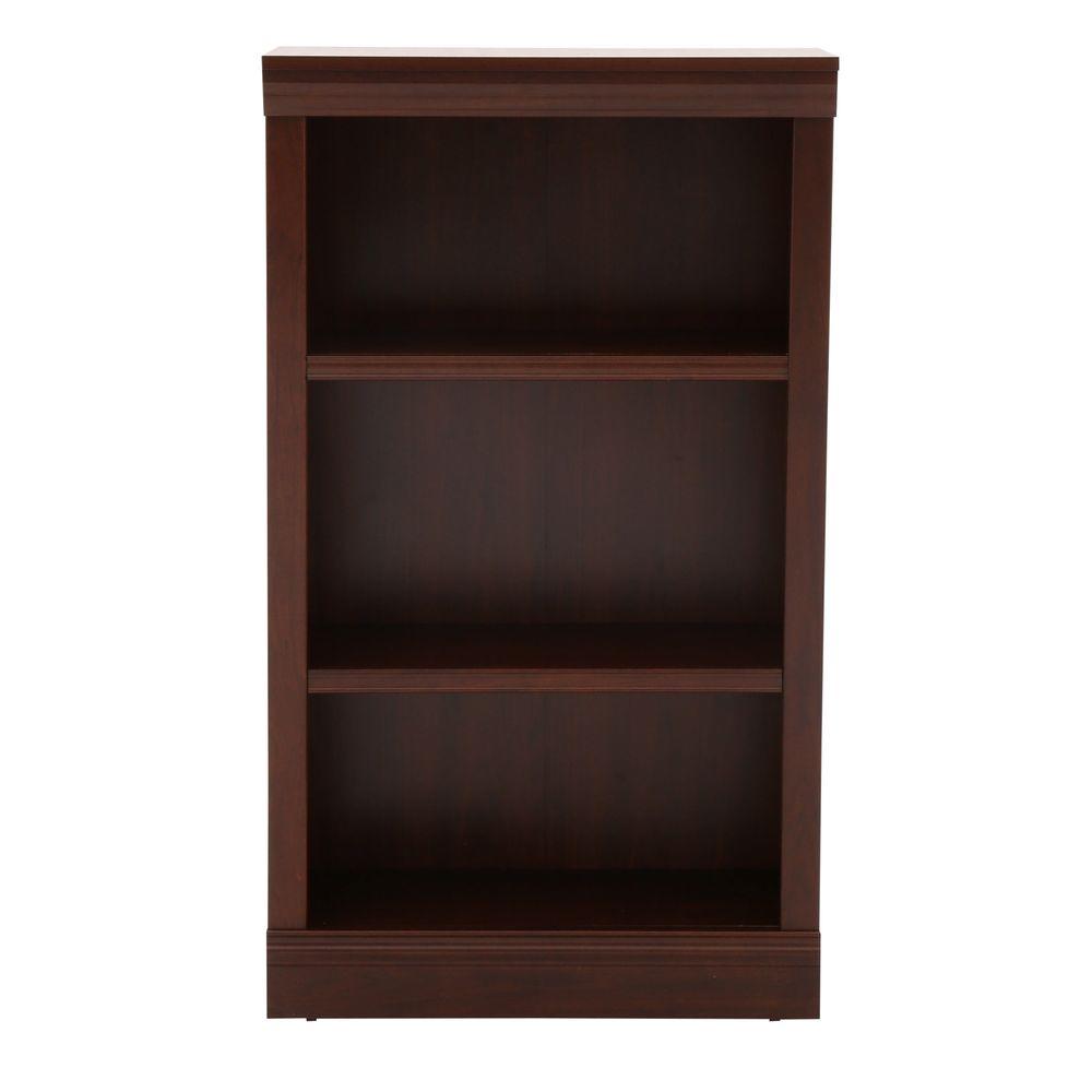 Hampton Bay 42 56 In Dark Brown Wood Faux Wood 3 Shelf Standard