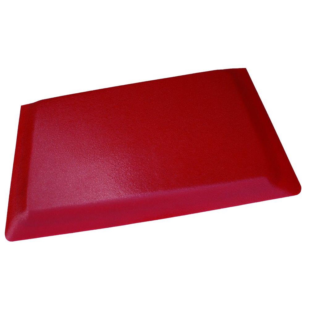 Rhino Anti Fatigue Mats Rhino Hide Double Sponge Red 24 In X 96