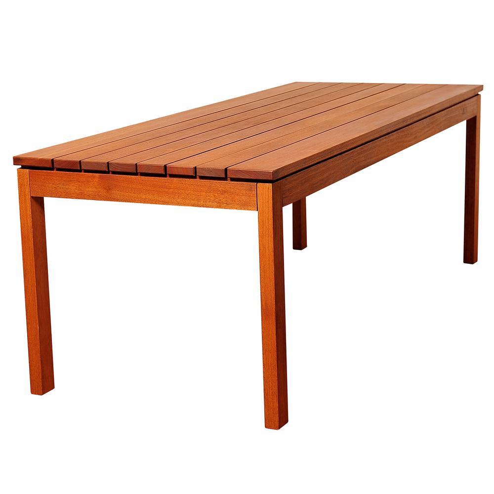 Amazonia Alec 9 Piece Wood Rectangular Outdoor Dining Set Sc Alama 8valside Gr The Home Depot