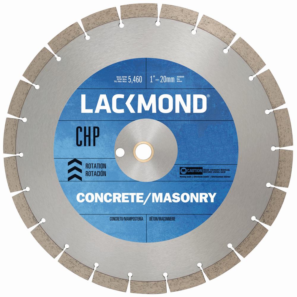 Concrete Diamond Blades Saw The Home Depot Chp Series Dry Cut Diamond Blade For Cured Concrete 16 In X 0 125 1 20 Mm