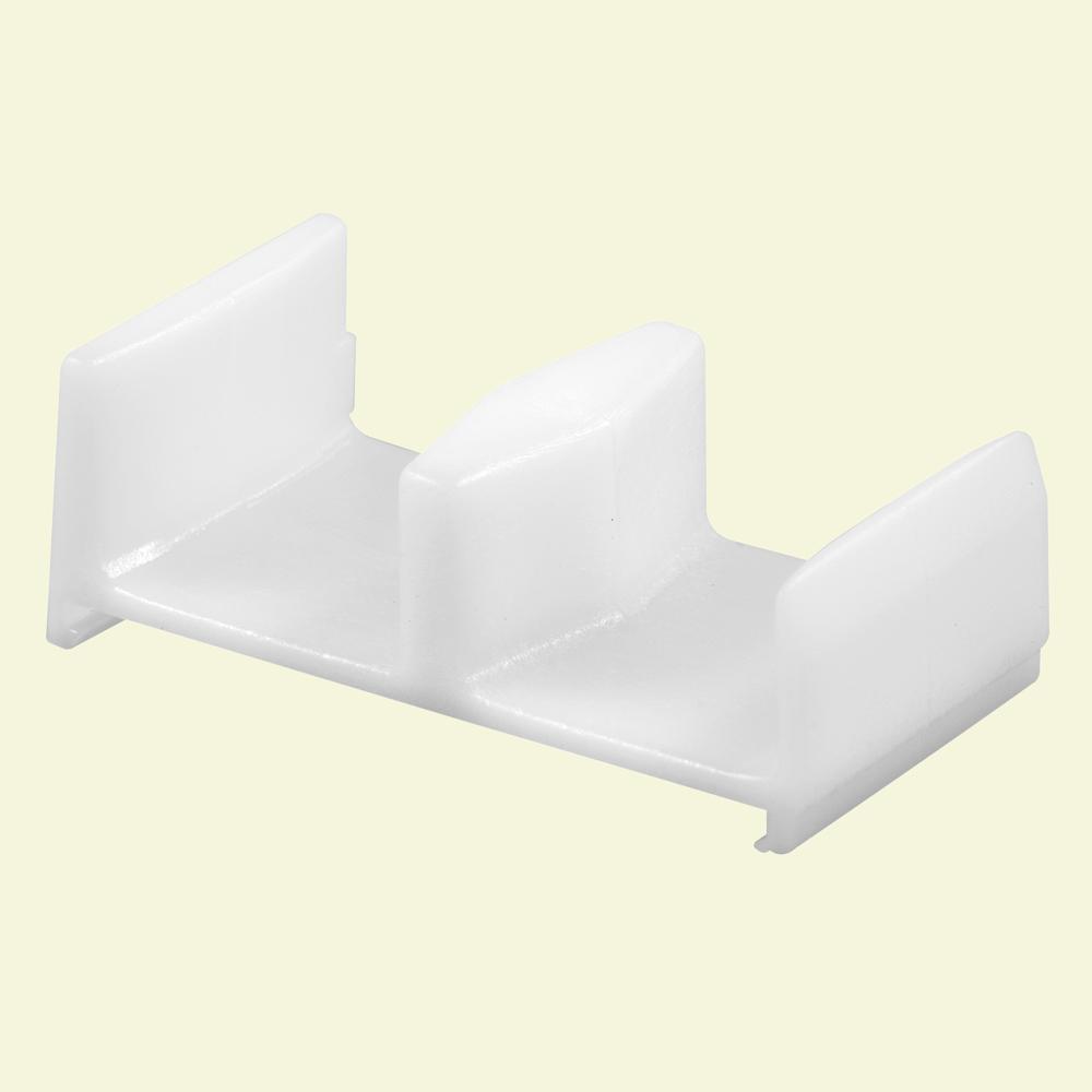 Prime Line White Shower Door Bottom Guide M 6148 The Home Depot