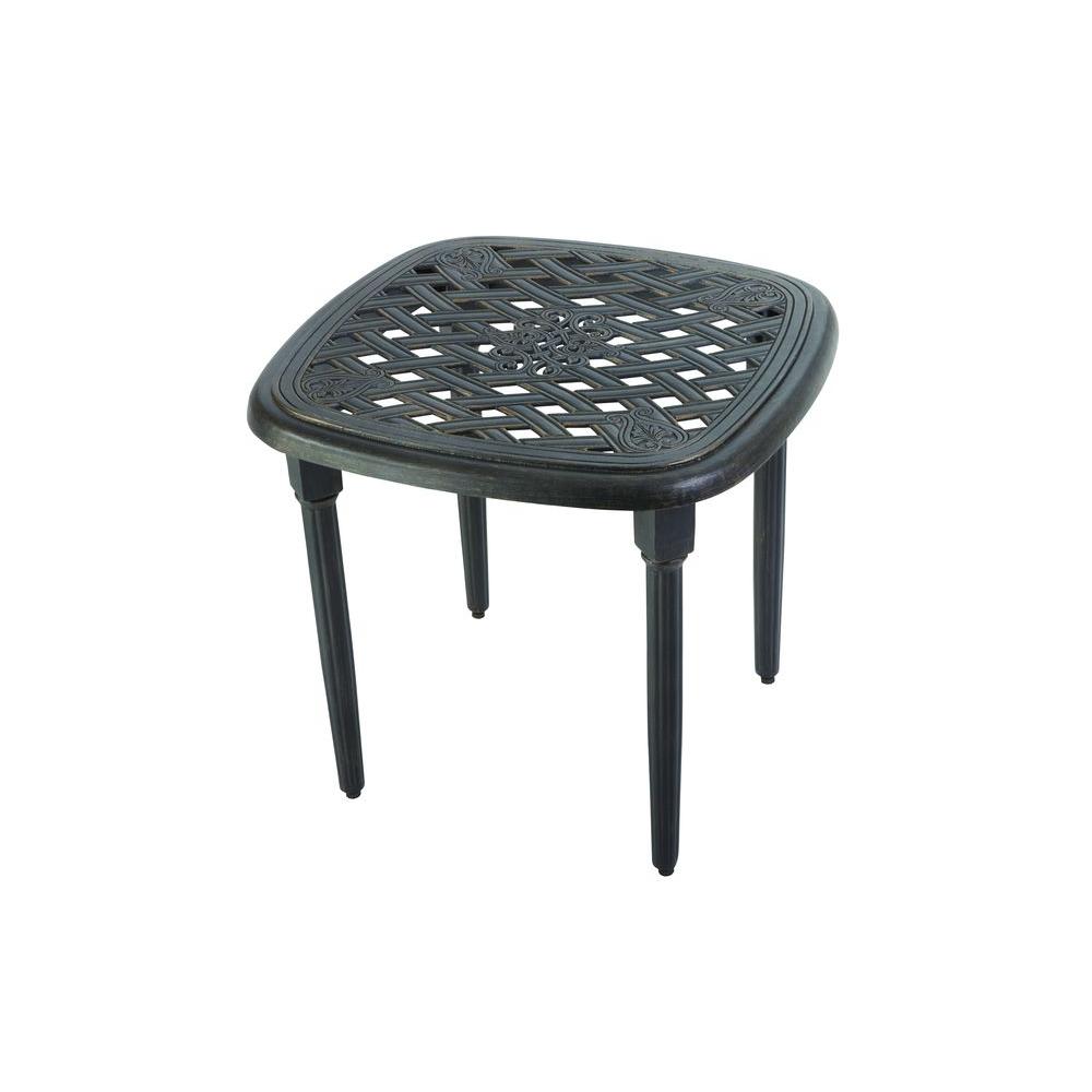 Hampton Bay Edington 22 in. Patio Side Table-131-012-22ET ...