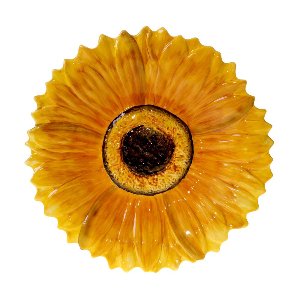 French Sunflowers 3D Sunflower Platter52159 The Home Depot