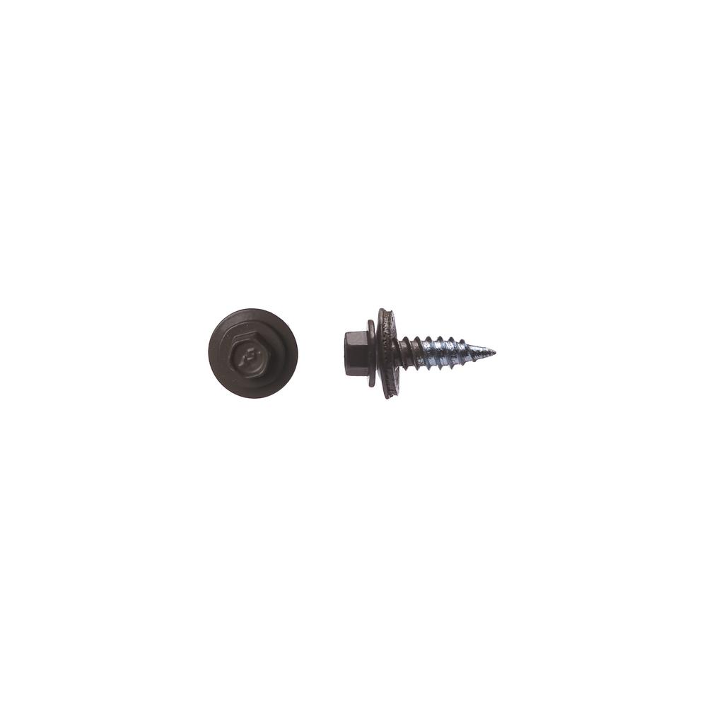 Zinc Plated #12-11 Thread Size Type A Pack of 25 Hex Drive Steel Sheet Metal Screw Hex Washer Head 2 Length