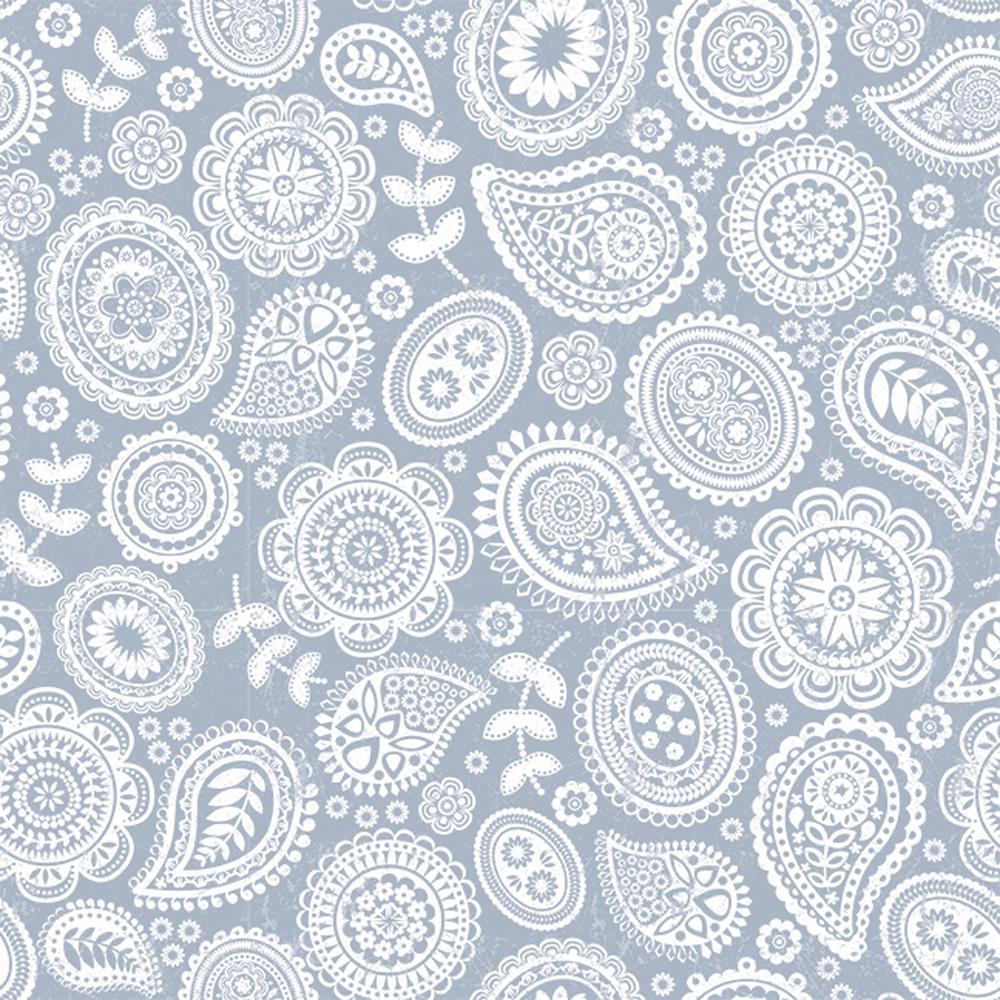 Con Tact Grip Prints Paisley Pewter Shelf And Drawer Liner 04f