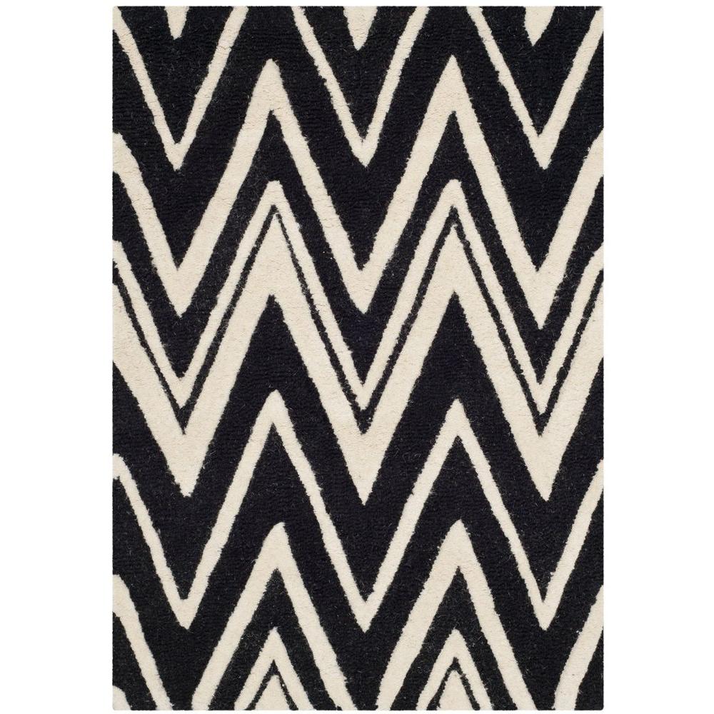 Safavieh Cambridge Black/Ivory 8 ft. x 10 ft. Area RugCAM133E8 The