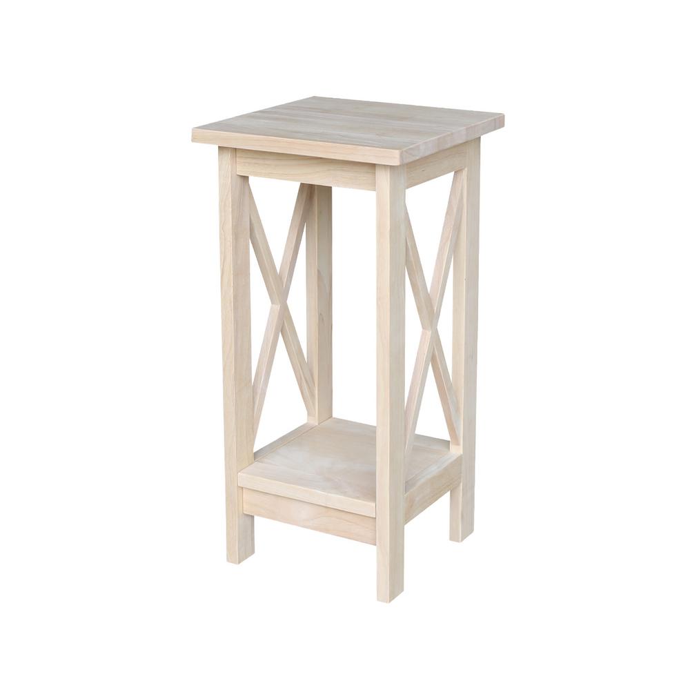UPC 727506723287 product image for International Concepts Solid Wood 24 in. H Unfinished Plant Stand | upcitemdb.com