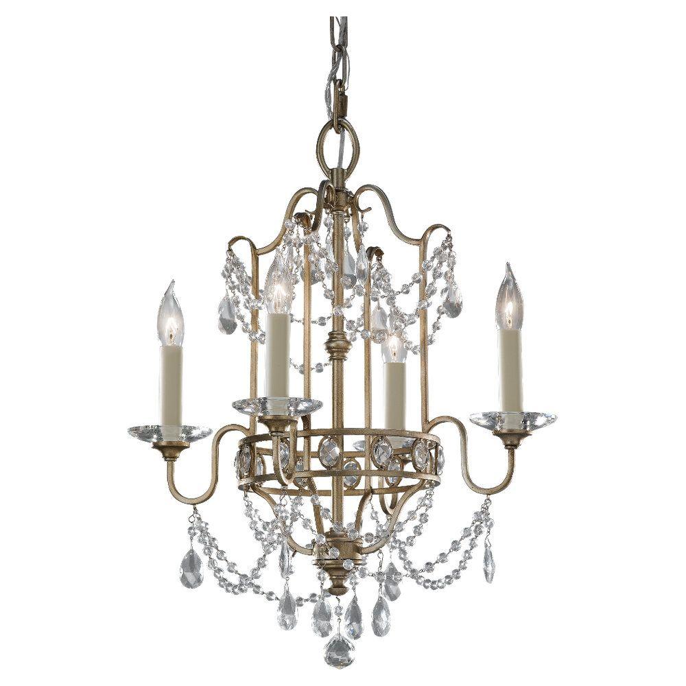 Gianna 4 Light Gold Mini Chandelier Gianna 4 Light Gold Mini Chandelier