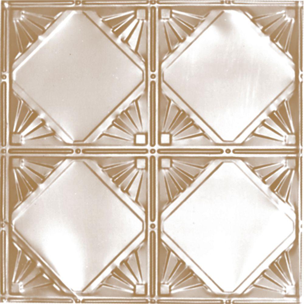 Shanko 2 Ft X Lay In Suspended Grid Tin Ceiling Tile Satin Lay In Suspended Grid Tin Ceiling Tile