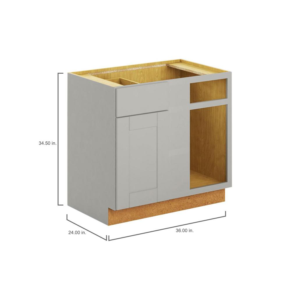 Hampton Bay Princeton Shaker Assembled 36x34 5x24 In Blind Corner