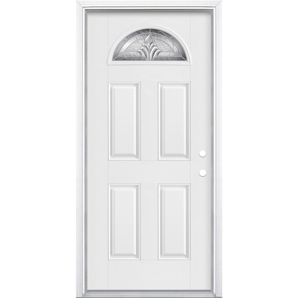 Masonite 36 In X 80 In Providence Fan Lite Left Hand Inswing