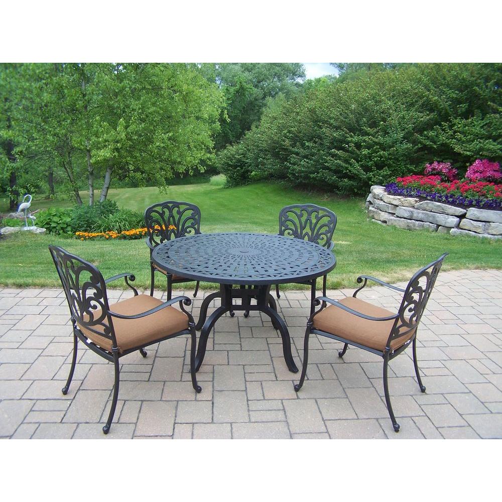 Oakland Living Hampton 5-Piece Patio Dining Set with ... Oakland Living Hampton 5-Piece Patio Dining Set with ... on Oakland Living Patio Sets id=21036