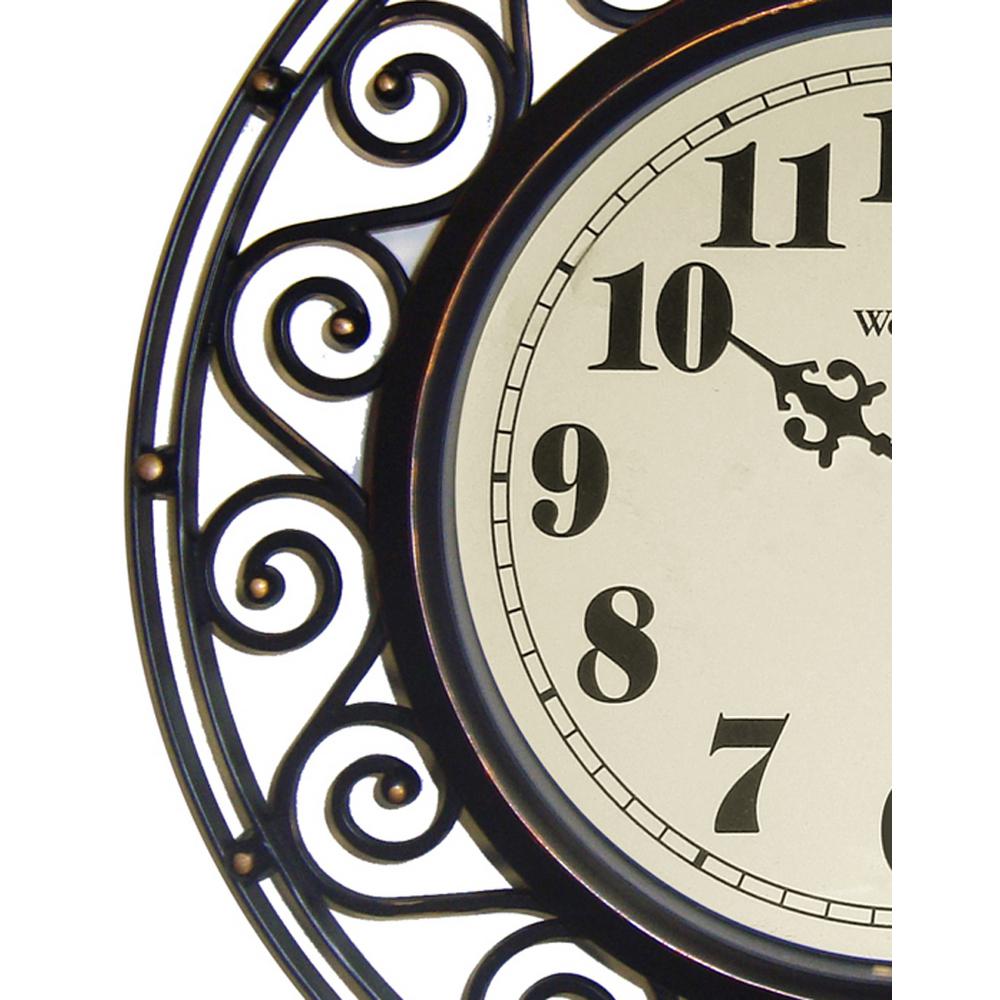 Westclox 12 In Wrought Iron Design Wall Clock 32021a The Home Depot - Iron Wall Clock Westclox 12 In Wrought Iron Design Wall Clock 32021a The Home Depot - Iron Wall Clock