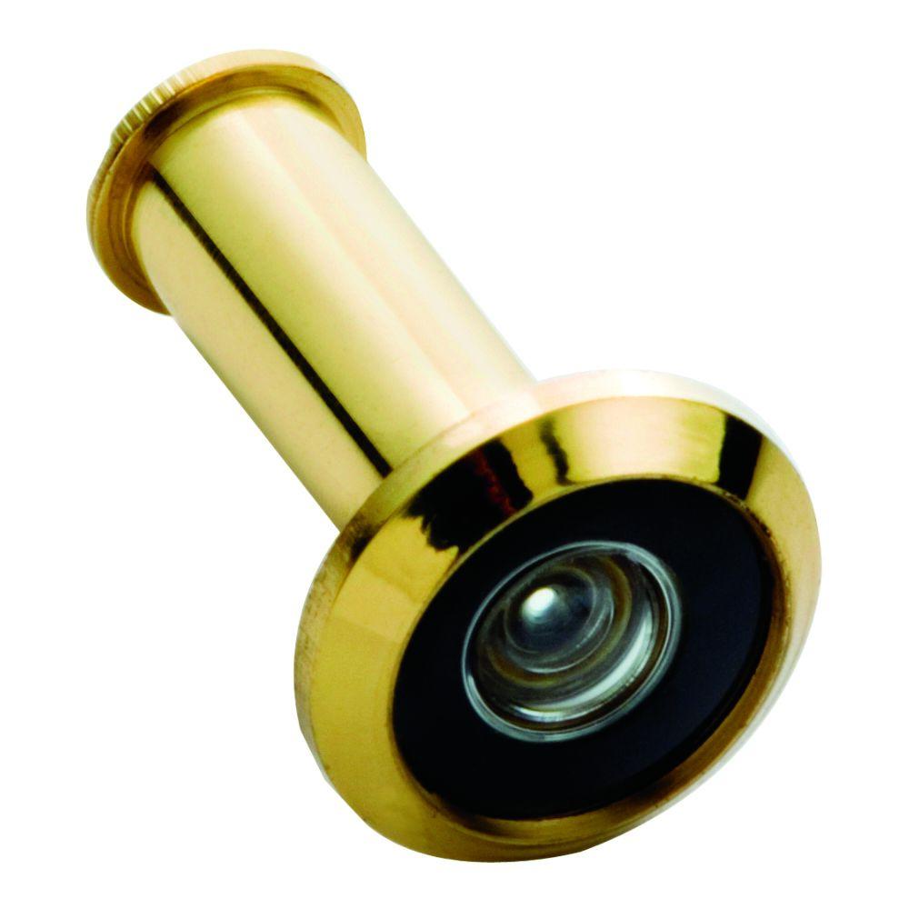 First Watch Security 190 Degree Wide Angle Solid Brass Door Viewer 2320