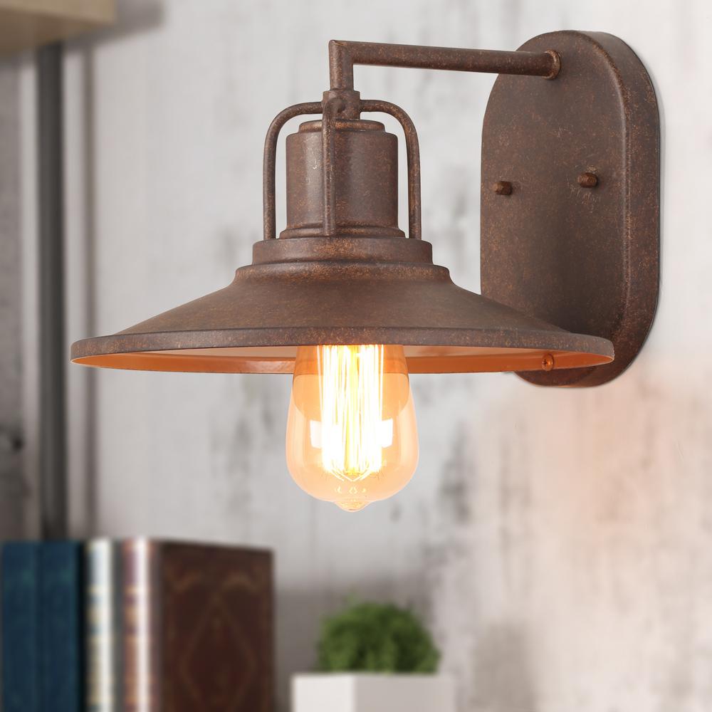 LNC Modern Farmhouse 1Light Rustic Matte Bronze Classic Barn Light