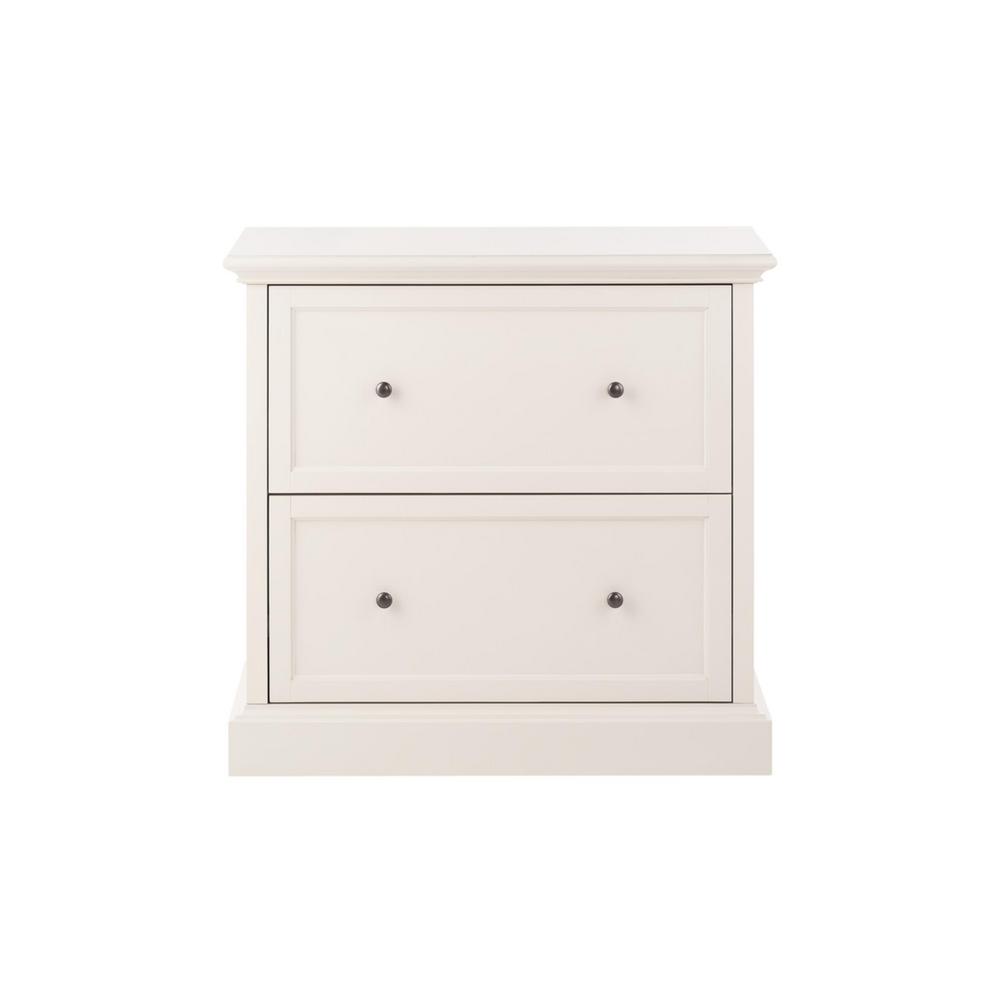 White Wood File Cabinet With Lock Off, Locking File Cabinet Wood