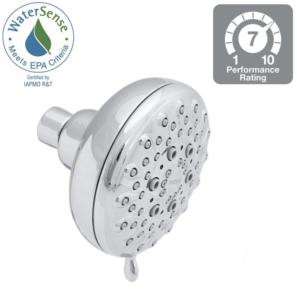 MOEN Banbury 5Spray 4 in. Single Wall Mount Fixed Shower Head in