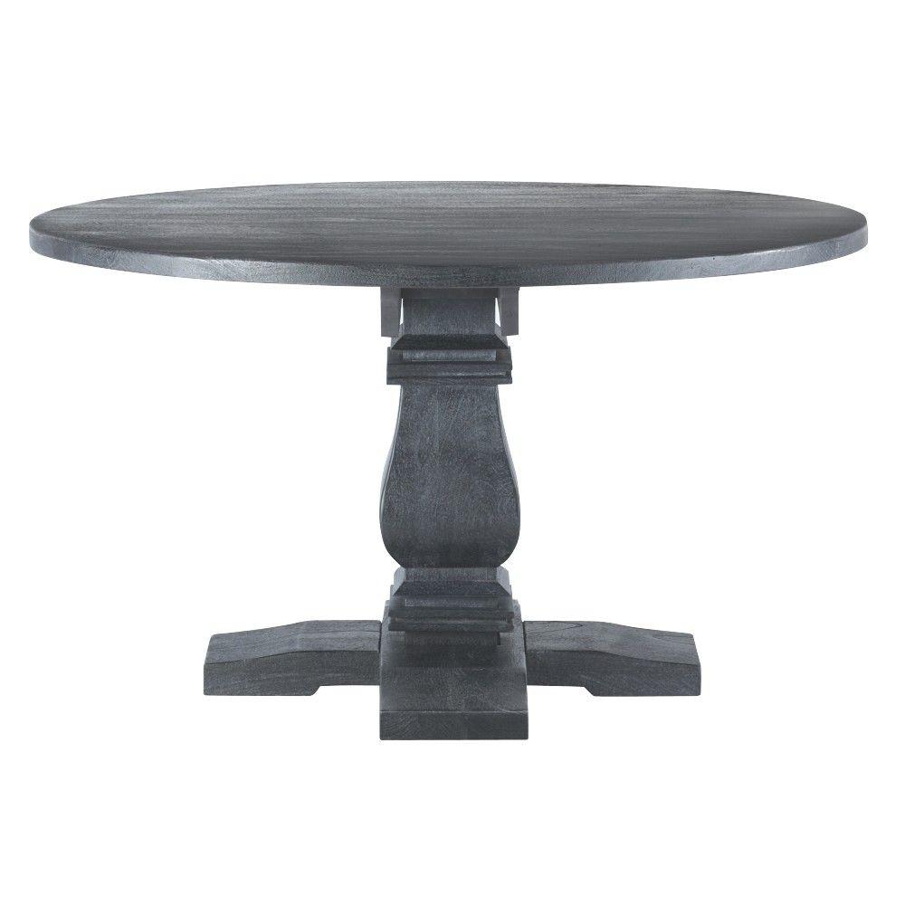 Home Decorators Collection Aldridge Washed Black Dining Table