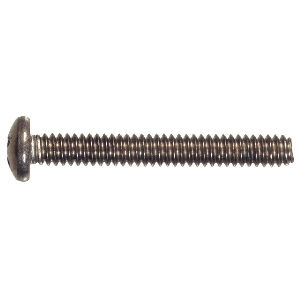 Stainless Steel 18-8 Pack of 50 8-32 x 2 Pan Head Machine Screws Machine Thread Phillips Drive Full Thread