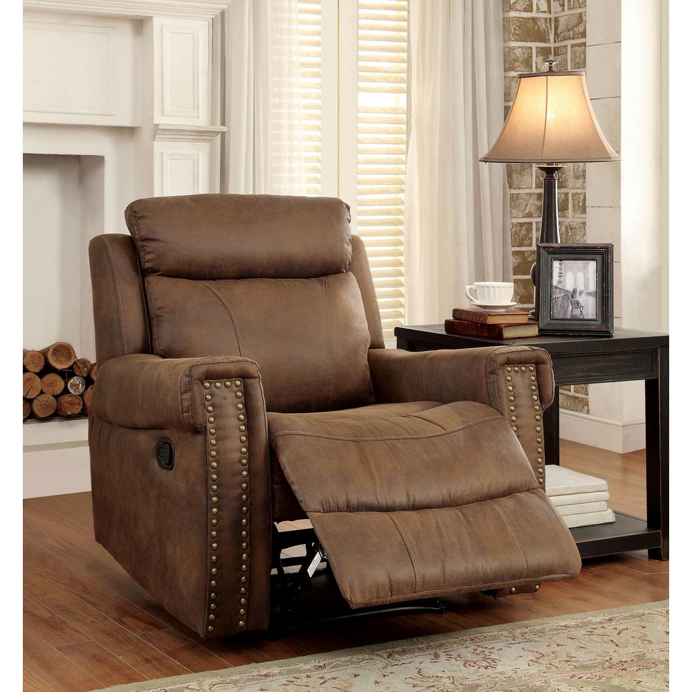 club chair recliner fabric furniture of america torro brown soft fabric recliner chair chairidf6264 club chair recliner fabric furniture of america torro brown soft fabric recliner chair chairidf6264