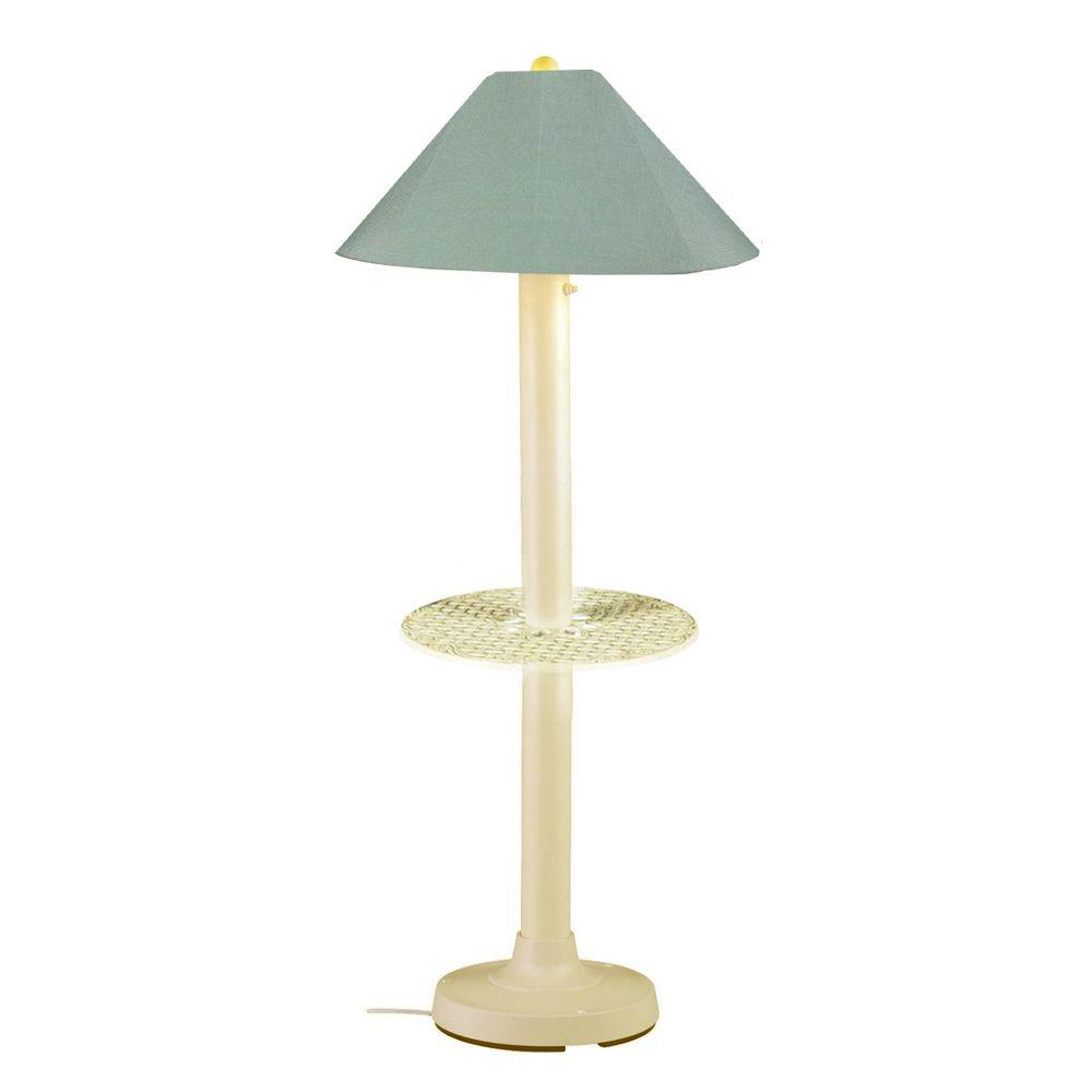 Patio Living Concepts Catalina 63 5 In Bisque Outdoor Floor Lamp Patio Living Concepts Catalina 63 5 In Bisque Outdoor Floor Lamp With Tray Table And Spa